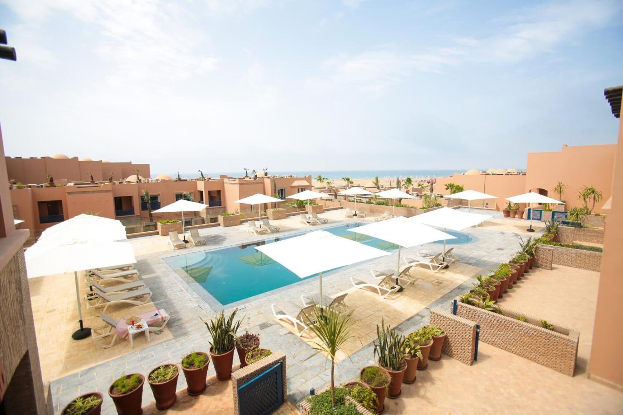 Apparthotel Eden Beach Taghazout Bagian luar foto